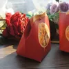 Present Wrap PCS Deep Red Romantic Sunflower Love Bird Paper Box As Wedding Favor Chocolate Cookie Candy PackagingGift