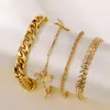 Charm Bracelets 6pcs/Set Bohemian Gold Quasten für Frauen Boho Schmuck Geometrische Blätter Perlen Schichtkettenarmband Setcharm Kent22