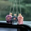 Car Perfume Bottle Pendant Refillable Essential Oil Diffuser Hanging Flower Glass Perfume Bottles Hangings Decoration Colgante De Botella De Perfume Para Coche