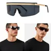 Mężczyźni designerskie okulary przeciwsłoneczne Proste mody świątynie Pleańe VE2208 Ochrona oka bezszustro jednoczęściowe jednoczęściowe okulary klasyczne oryginalne pudełko