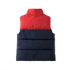 Winter Thick Children Warm Vest For Boys Girls Splicing Down Cotton Waistcoat Kids Sleeveless Jacket Outwear Toddler Clothing J220718