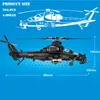 SEMBO Wojskowe samoloty Z-20 Atak Helicopter Bloks Uzbrojone żołnierze Model samolotu Model cegieł dla dzieci zabawki na prezenty urodzinowe 220527