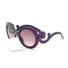 Retro Circle Kadın Güneş Gözlüğü Podyum Plaj Partisi Giyim için Birden Fazla Sahne Gürser Mavi Kadın Katkı Glassesframe Shads Gözlük Üreticisi Toptan