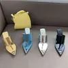 Slippers Summer Women Pumps High Heels Flip Flops Sandals 2022 Sexy Pointed Toe High-Heeled Shoes For Slides 220520