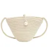 Hot selling store mobile phone pearl bag shell grass woven bag Beach Mini Bag