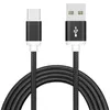 Ny metallhus Braid USB C Typ C Laddningssladd 2A Höghastighet MIRCO USB Core Adapter för Samsung LG Huawei Android Mobiltelefon