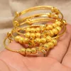 Bangle Mosaic 1pcs Dubaï Arabe Gold Color Baby Child Bracelet Bracelet pour garçons Bride Bride Bridelet