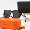 نظارات شمسية مستديرة من العلامة التجارية بتصميم كلاسيكي للنساء UV400 نظارات بإطار معدني ذهبي نظارات رجالية عدسات زجاجية عاكسة مع صندوق 2509
