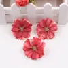 Mini Silk Plum Blossom Artificial Flower Wedding Decoration Diy Wreath Clip Clip Accessories Handgjorda Craft Flowers Head C0812x02