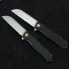 Coltello da lama pieghevole d2 in acciaio edc cuscinetto di sopravvivenza all'aperto strumento di autodifesa di autodifesa Micarta maniglia Tunafire GT965