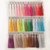 100pcs 80mm Hanging Rope Silk Tassel Fringe For DIY Key Chain Earring Hooks Pendant Jewelry Making Finding Supplies Accessories