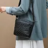 Rétro mode Rivet en cuir PU sac de messager pour femmes multi-poches sac à bandoulière dame voyage quotidien sacs à bandoulière