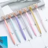 Diamond Butterfly Ballpoint Pen Bullet Type 1.0 Fashion Pens Office Stationery Creative Advertising 14 Colors