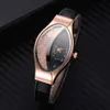 Luxury Women Watch Ladies Clock Fashion Diamond Leather Kvinna Quartz Armbandsur Relogio Feminino