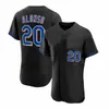 2024 City Connect Baseball Jersey Pete Alonso Francisco Lindor Alvarez Starling Marte Brett Baty Brandon Nimmo Jeff McNeil Harrison Bader Luis Severino Mets 4XL Kid