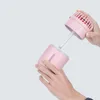 Creative 2 in 1T9 Spray Fans Mini USB Charging Fan Desktop Car Air Humidifier Small Fan Purifier