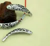 Tibetan Silver fish bead for bracelet Decorative Metal DIY Jewelry Alloy accessories dgs3s