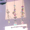 Crystal Wind Chime Moon Sun Catcher Diamond Prisms Pendant Dream Rainbow Chaser Hanging Drop Home Garden Decor Windchime3431167