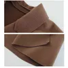 Sprężynowy jesienny płaszcz wierzchnia Koreańska Koreańska moda pikowana kobieca płaszcz solidny długi odrzucony wykop kołnierzyka T220714