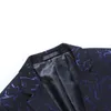 Blazer Pants Vest Men Suits Suknia ślubna Kwiatowy nadruk 3 -częściowy zestaw męski luksusowy brązowy płaszcz płaszcza płaszcza kamizelki 220504