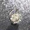 Wedding Rings 2022 Fashion Echte Pure Retro Flower Anillos For Women Jewelry Jz220 Plata Peridot Anel Bague Femme Rita22