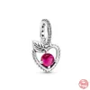 NOUVEAU 925 STERLING Silver Family Mom Daughter Charm Pink Crown Pendant Love Clip Beads For Original Bracelet Brick Bijoux RLMB