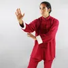 メンズトラックスーツWu Shu Tai Chiトレーニングユニフォームメンズコットンリネン夏中国のkungfuスーツ女性格闘技パフォーマンス服トップ パンツ