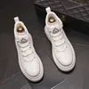 British Designer Wedding Dress Party Shoes Fashion Autumn High-Top Vulcanized White Casual Sneakers Non-Slip Air Cushion Business Driving Walking Boots N98