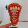 3D Duivel Glazen Pijp Bedwelmende droge kruid tabak Pijp Cartoon Gekleurde Tekening Cool Handgemaakte Pijpen gratis boot