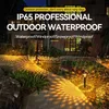 2022 Luci da giardino Decoartive Outdoor Waterproof Solar Pathway Light con proiezione colorata per prato Cortile Passerella