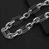 Chains Flashbuy Hip Hop Chunky Cuban Thick Chain Necklace Women Male Design Silver Color Alloy Acrylic Statement JewelryChains Heal22