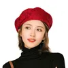 2022 neue Schwarz Hohl Spitze Baskenmütze Hüte Frauen Sommer Britischen Retro Achteckigen Hut Fmale Mode Sonnenschirm Beanie Caps 1 J220722