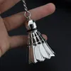Party favor Metal key chain Keyring badminton keychain badmintons for Party gift