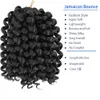 8 pouces Baguette Curl Tressage Cheveux Jumpy Baguette Curl Crochet Tresses 20 Stands / Pack Extension Synthétique pour Femmes Noires LS08