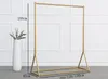 Golden Clothing Rack Iron Floor Hanger Slaapkamer Meubels Kinderdoek Shop Display Rekken Dames Tas Toon plank door zee GWB1519