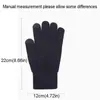 Textile antidérapant écran tactile épaissir chaud couleur unie gants tricotés extensible gant Imitation laine plein doigt plein air ski cyclisme