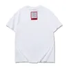 T-shirt a maniche corte oversize Hip Hop T-shirt Big Tag VTM Magliette Ricamo T-shirt Vetements nera bianca rossa D9