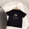 Lüks tasarımcı bebek kız kızlar tshirts yaz çocukları giyim moda kısa kollu çocuklar giysi tişörtler mektup b ptinted üst tees