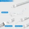 Stock aux États-Unis 2FT Tubes LED Shop Light 24W 5000K 6000K Liaison Utilitaire Plafonniers 2680LM Haute Sortie T8 LED Intégrées Tube Luminaire pour Room Garage Workbench