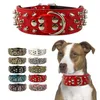 Pet Dog Collar lederen kragen voor spiked S Medium grote huisdieren Pit Bull Y200515