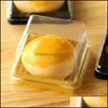 Gift Wrap Event Party Supplies Festive Home Garden 1 Set 100Pcs Plastic 50G Square Egg-Yolk Puff Packin Dhtq6