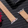 Mode horlogebanden voor Apple-band 42 mm 38 mm 40 mm 44 mm 41 mm 45 mm iWatch 2 3 4 5 6 SE 7-serie Luxe designer lederen kleurrijke bloem Bee Snake-armband Slimme bandjes