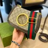 Metallic Sattel Umhängetaschen Designer Männer Frauen Mode klassische Handtaschen Geldbörsen breiter Schultergurt doppelt hohe Qualität mit Box