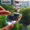 Avize kristal 10pcs 63mm K9 Clear Ab Renkli Yüzlü Kolye Ücretsiz Yüzükler Suncatcher Süsler Düğün Dekorasyon Şey