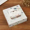 Confezione regalo 100 pezzi moda portatile fiore Wapiti Elk Design cottura torta luna confezione cassetto scatola per tuorlo d'uovo croccante biscotto da asporto regalo