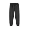 Erkek Siyah Sıradan Pantolon Elastik Düz Bacak Tasarımcı Pantolon Naylon Fabrictrackpant Erkekler Kadın Sonbahar Kış Sweatpants Takip Dipleri Sportp