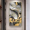 Abstraktes Gold Marmor Poster Leinwand Gemälde HD Berglandschaft Drucke Innengalerie Raumdekoration Kein Rahmen Cuadros Art