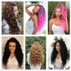 18-24 Inch Ocean Wave Crochet Braid Hair Hawaii Afro Curls Natural Synthetic Braiding Extensions Pink 613 Expo City 220610