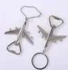 Hoogwaardige 3D Metal Model Openers vliegtuigluchtketens voor vrouwelijke mannen charm hangers auto sleutelhanger sleutelhanger sieraden creatief geschenk C0612G03