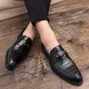 Chaussure en cuir pour l'homme Locs italiens Chaussures de bureau pour hommes authentiques